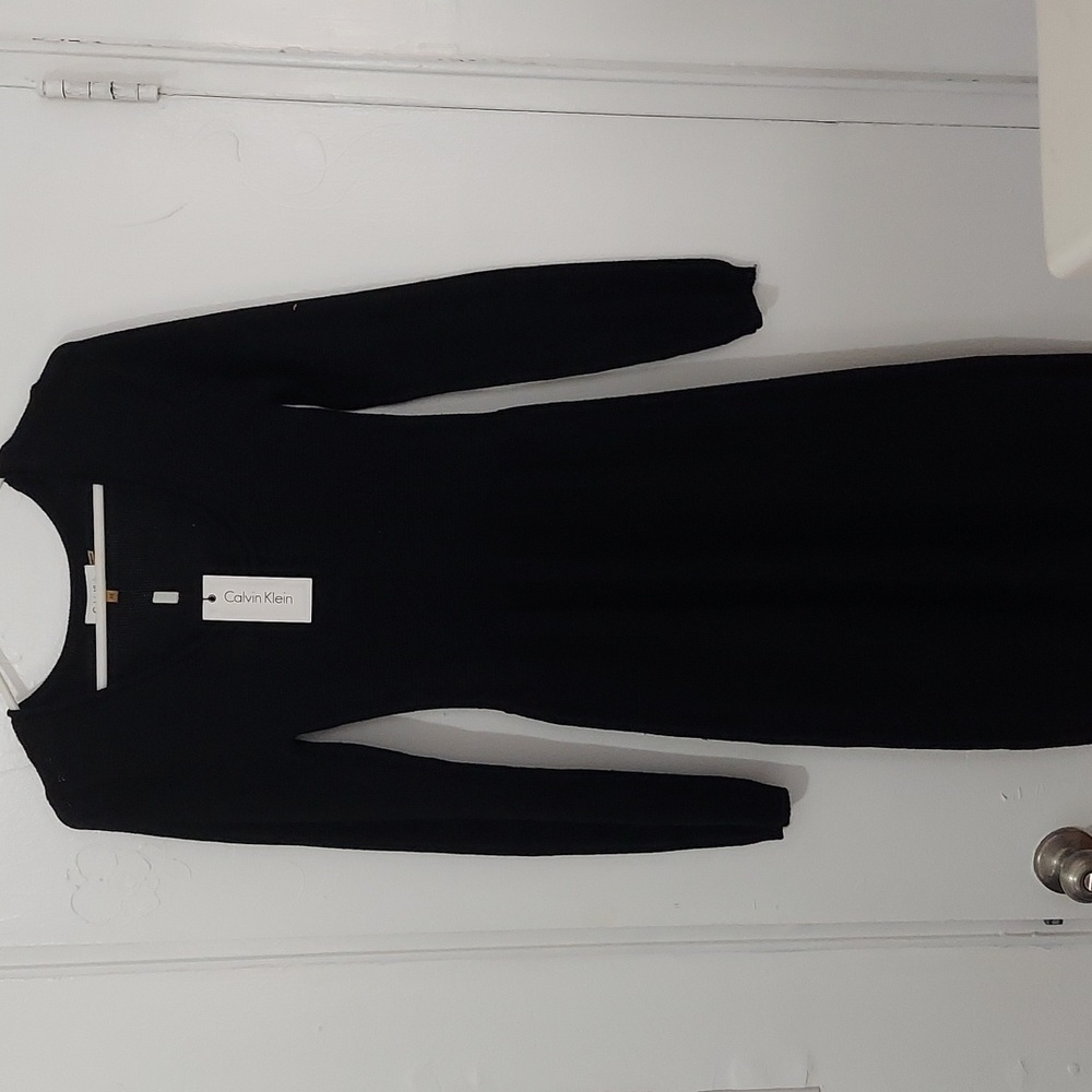 Calvin Klein Black Sweater Dress